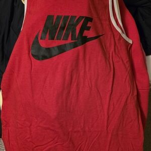 Nike Red and Black Athletic Tank